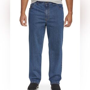 Harbor Bay DXL Continuous Comfort Stretch Jeans 44x30 Light Stonewash Big Tall
